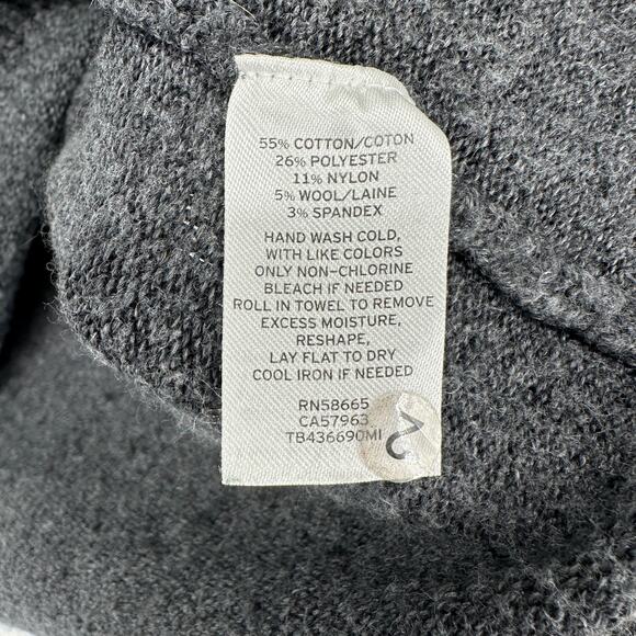 Treasure & Bond Textured Grey V-Neck Long Sleeve Pullover Sweater Womens Small - Picture 7 of 7